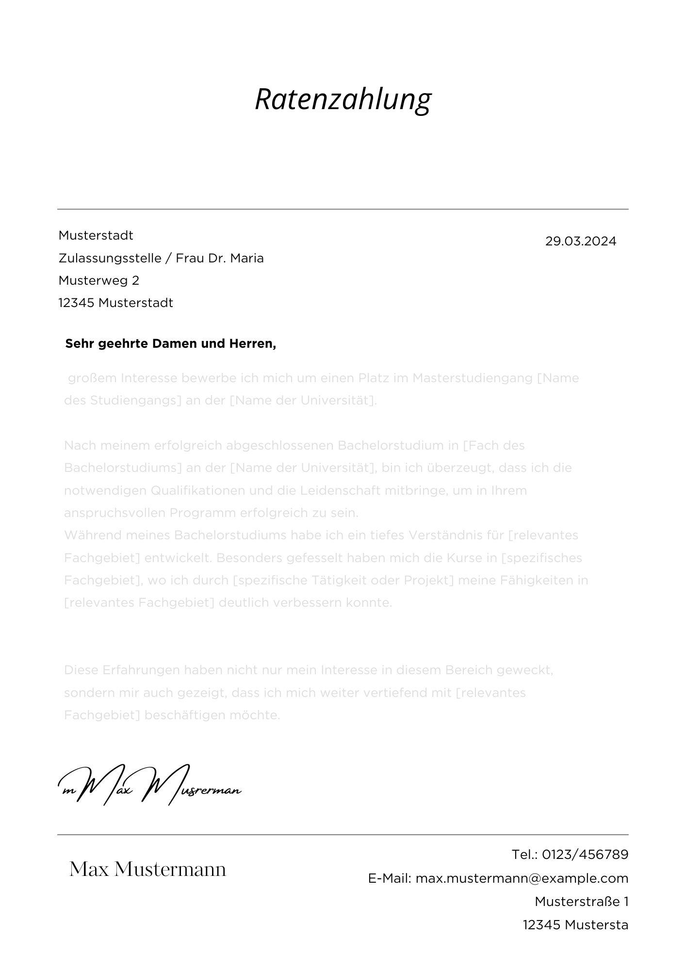 Ratenzahlung
